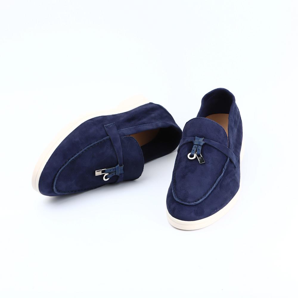 Suede Leather Women's Loafers 2023 Summer Slip-on Causal Moccasin Shoes Comfortable Sneaker Lazy Shoes for Men Top Quality