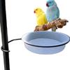 Hochwertiger Plastik-Vogelfutterspender mit stabilem Metallständer und vielseitiger Kolibri-Wasserschale für den Außenbereich