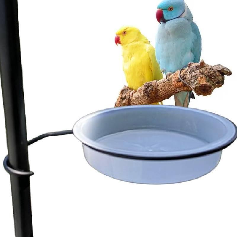 Hochwertiger Plastik-Vogelfutterspender mit stabilem Metallständer und vielseitiger Kolibri-Wasserschale für den Außenbereich