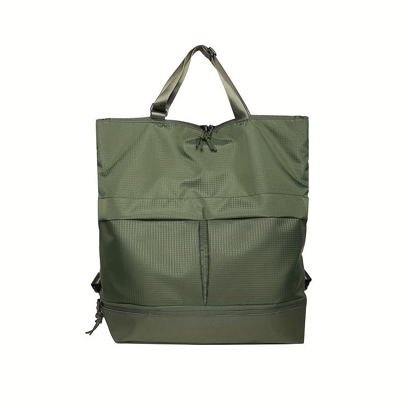 

Large Capacity Oxford Cloth Backpack Men Solid Color Badminton Sports Bag Casual Simple Schoolbag Travel Rucksack зелений