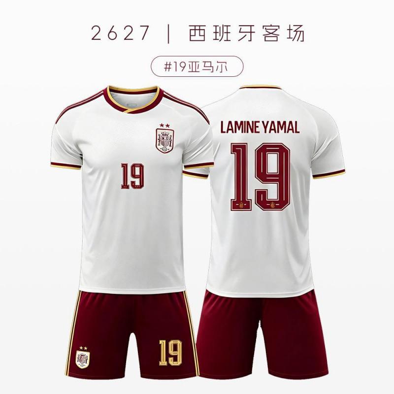 2026 Spain National Team Yamal 19 Soccer Training Jersey Adult Kids Football Suit Sports
