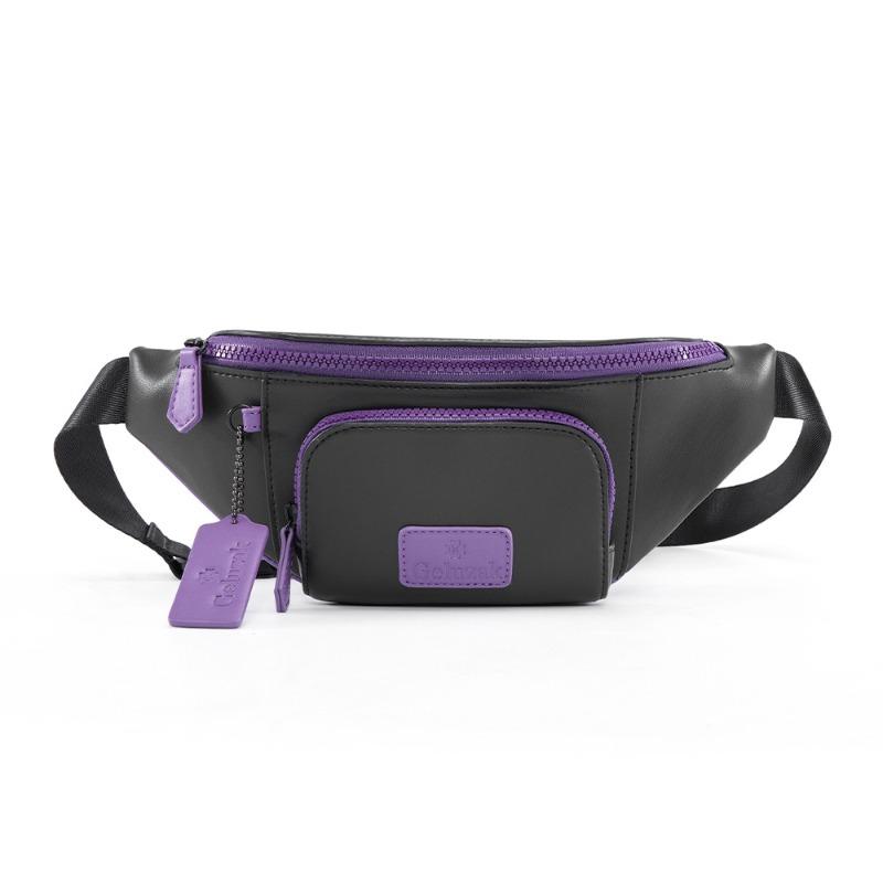

Мужская поясная сумка Trend, водонепроницаемая, большая вместимость, сумка через плечо для мужчин и женщин, нагрудная сумка фиолетовый