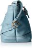 Chiemi Sax Shoulder Bag with Belt Motif, 1810-6A35, Sky Blue