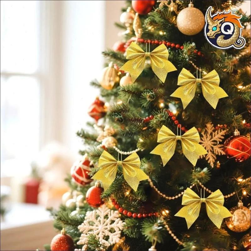 5pcs Christmas Bow Christmas Tree Decorations
