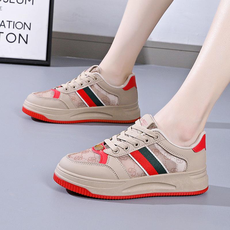 Summer new mesh shoes ins comfortable platform student breathable sports and leisure shoes P