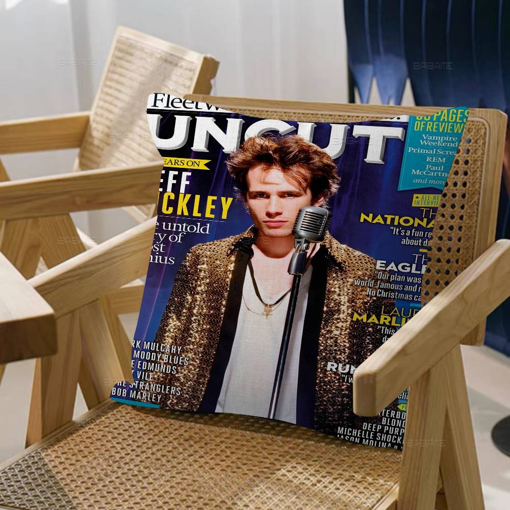 Singer J_Jeff B_Buckley Album Magazine Pillow Anime Pillow Sofa Bed Head Pillow Cover Cushion Cover 45X45 Cm Fashion