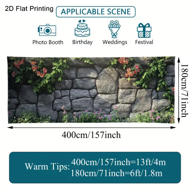 2D Grobe Steinmauer Kletterpflanze Garage Hintergrund Banner