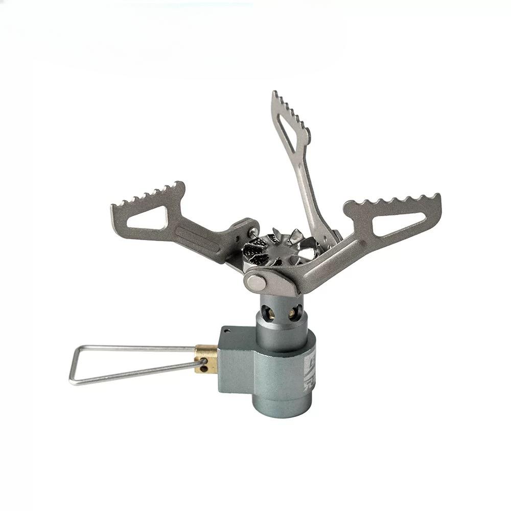 BRS Outdoor Ultralight Titanium Alloy Gas Stove All-in-one Mini Survival Stove Pocket Stove Camping Portable Picnic Cooking