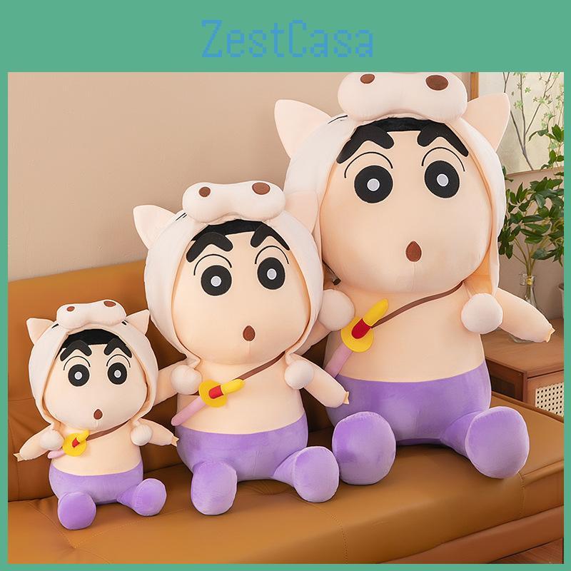 Detachable Shinchan Crayon Hat Plush Toy Cartoon Stuffed Doll Decoration Gift