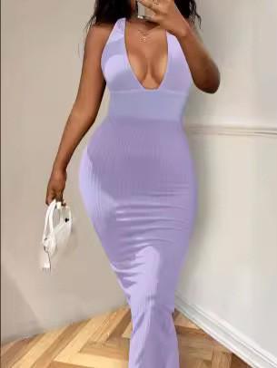 2024 summer new European and American cross-border Amazon , sexy suspender hip dress S