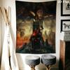 Elden Ring Wall Hanging Printed Fabric Blanket Decorative Tapestries for Bedroom Living Room Home Decor