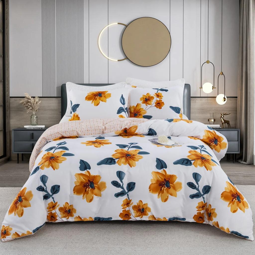 Black Duvet Cover Set King Queen Size, Marble Pattern Comforter Cover or Quilt Cover Ultra Soft Bedding Sets with Zipper Closure