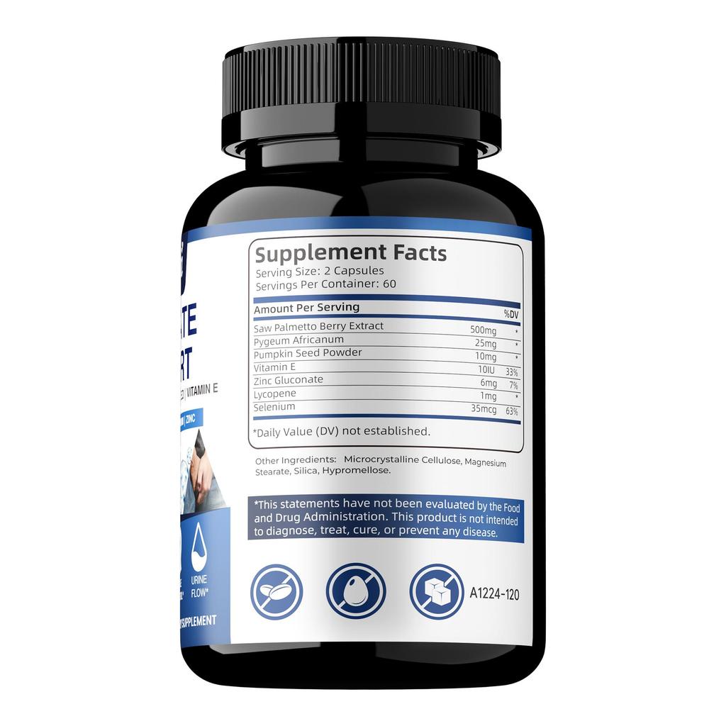 Saw Palmetto, Pumpkin Seed, and Vitamin E Extract Capsules – Men's Health