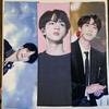 [USED] BTS Jin Goods Mini Fan Slogan Poster Card Sticker