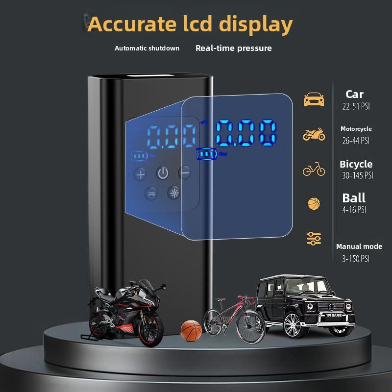 Car Tire Inflatable Pump Portable Car Air Compressor With LED Light Electric Air Compressor for Motorcycle Boat Car Tire