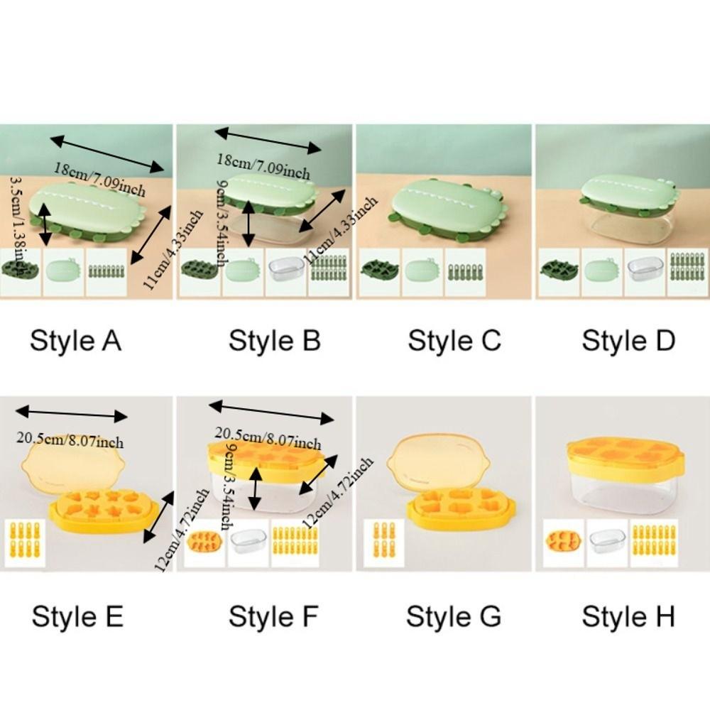 Dust Cover Ice Candy Maker with Ice Storage Box Ice Lolly Mold Cute Ice Pop Molds  Summer