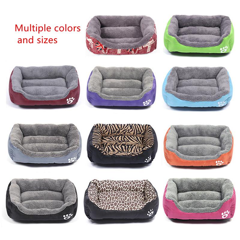 Multiple Colors and Sizes Pet Bed for Small Medium Large Dogs Cats Pet Nest Kennel Indoor Soft Sleeping Mat Dog Sofa Bed