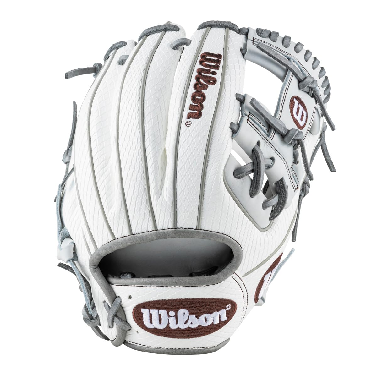 

Wilson Baseball Wannabe Hero Thumb Two Pinky Fingers US Original SSN Glove, DUAL, Infielder s Glove, Pad, Recommended, Model, WBW102431, White/White