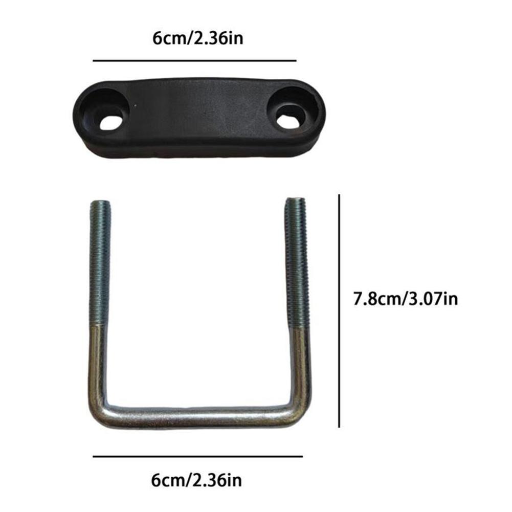 6/8CM Dachträgerklemmen Dachbox U-Bügelklemme Mit Sicherungsmutter Abnehmbare Stange U-Bügelschellen Montagezubehör