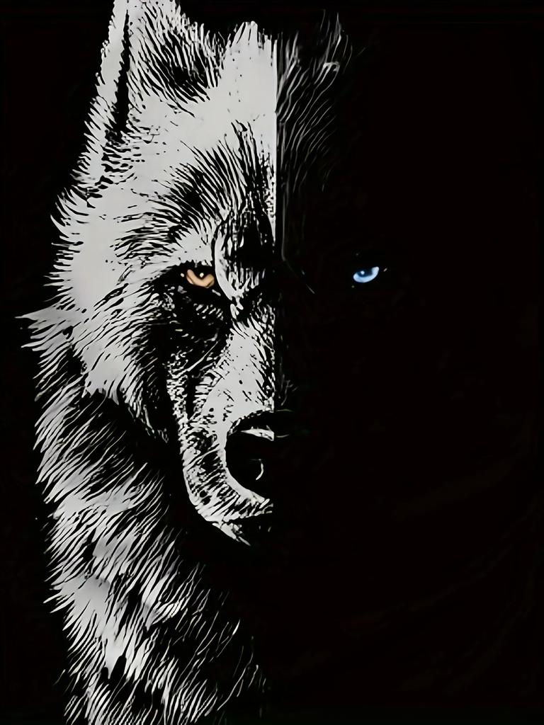 Wolf Creative 3D Print Stylish T-shirt For Men, Comfortable And Fashion Crew Neck Short Sleeve, Suitable For Daily Wear