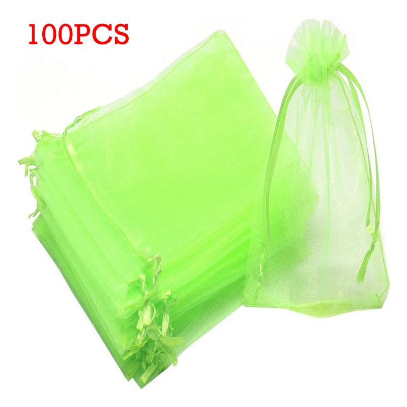

100PCS Fruit Protective Bags Drawstring Insect Proof Bag for Fruit Vegetable Reusable Pest Barrier Plant Bags Grape Grow Bags 10x15cm