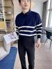 Men's Slim Lapel Knitwear: Versatile Casual Sweater for Spring and Autumn