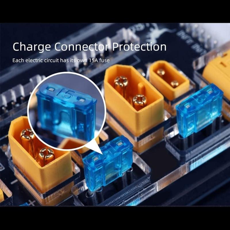 40A XT60 XT30 Plugs Battery Charger Board For 2-6S Batteries Featuring Integrated Discharger Shortcircuit Protections