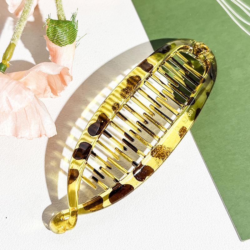 Korean Style Elliptical Hair Clip with Simple and Exquisite Back of The Head Banana Clip Hair Accessories