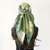 Women's 90cm Large Square Silk-Style Chain Print Headscarf & Shawl