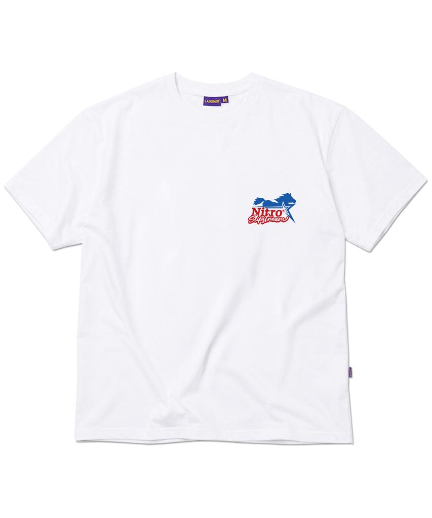 LAUGHER Horse Star T-Shirt - White