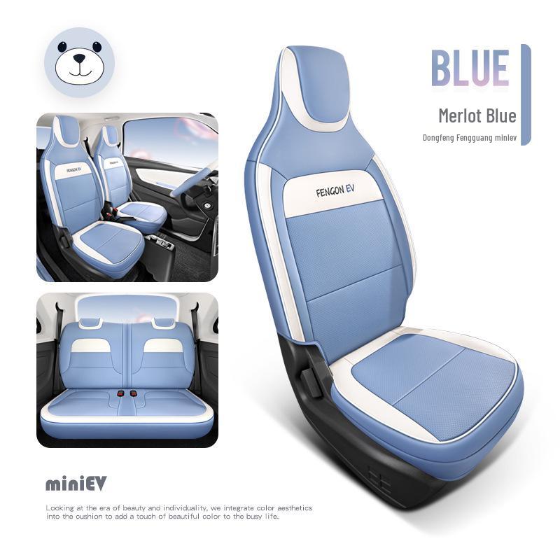 Wuling Hongguang MiniEV Seat Cover: Full Wrap Macaron Leather Cushion