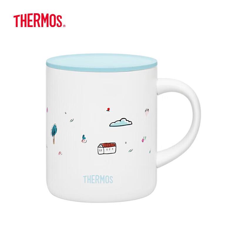 THERMOS Stainless Steel Insulated Office Mug with Lid
