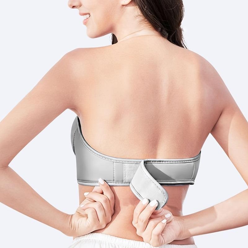 Vibrating Massage Head Portable Breast Massager 3 Adjustable Automatic Modes USB Rechargeable Breast Massager Breast Massager