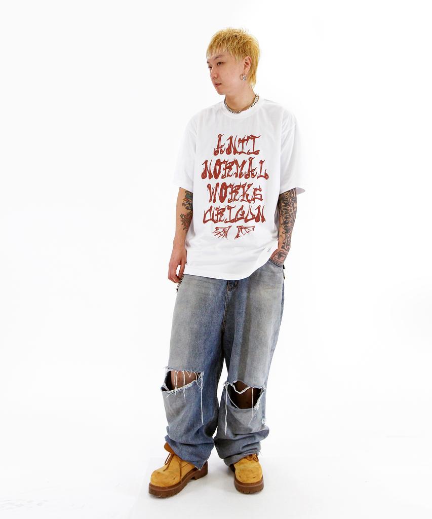Keuligeon Anti-Normal Crigun Semi-Overfit Short Sleeve Tee White