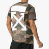 Off-White Cotton Camouflage Short Sleeve T-Shirt Men Tops OMAA056F181850429901