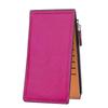 Deelfel Women's Slim L-Zip Long Wallet, Stylish Leather Bifold Wallet, Coin Purse, 17 Cards, Large Capacity, Simple Design, Perfect Mother's Day Gift