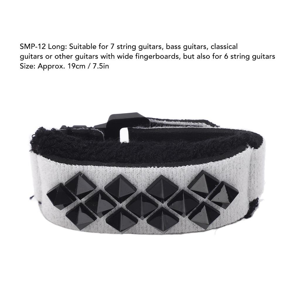 2PCS Plastic And Fabric Bass Muting Strap Adjustable Design Noise Dampers  For Electric Guitar