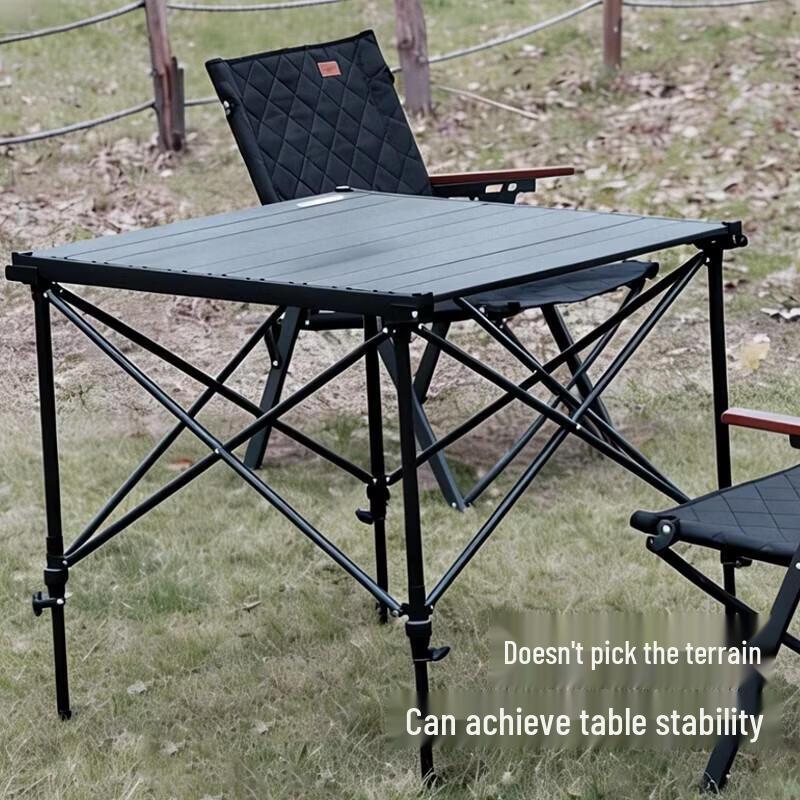 Quyu Bang Light Luxury Height-Adjustable Roll-Up Camping Table