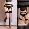 Red/Blackthigh-High Nylon Stockings Cosplay Sexy Erotic Lingerie Garter Belt Long Stockings Lady Ultra-Thin Transparent Tights