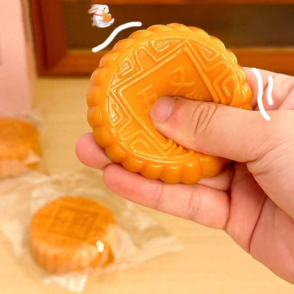 Soft Mooncake Slow Rebound Toy Simulated Food Moon Cake Squeeze Sensory Toys  Gift