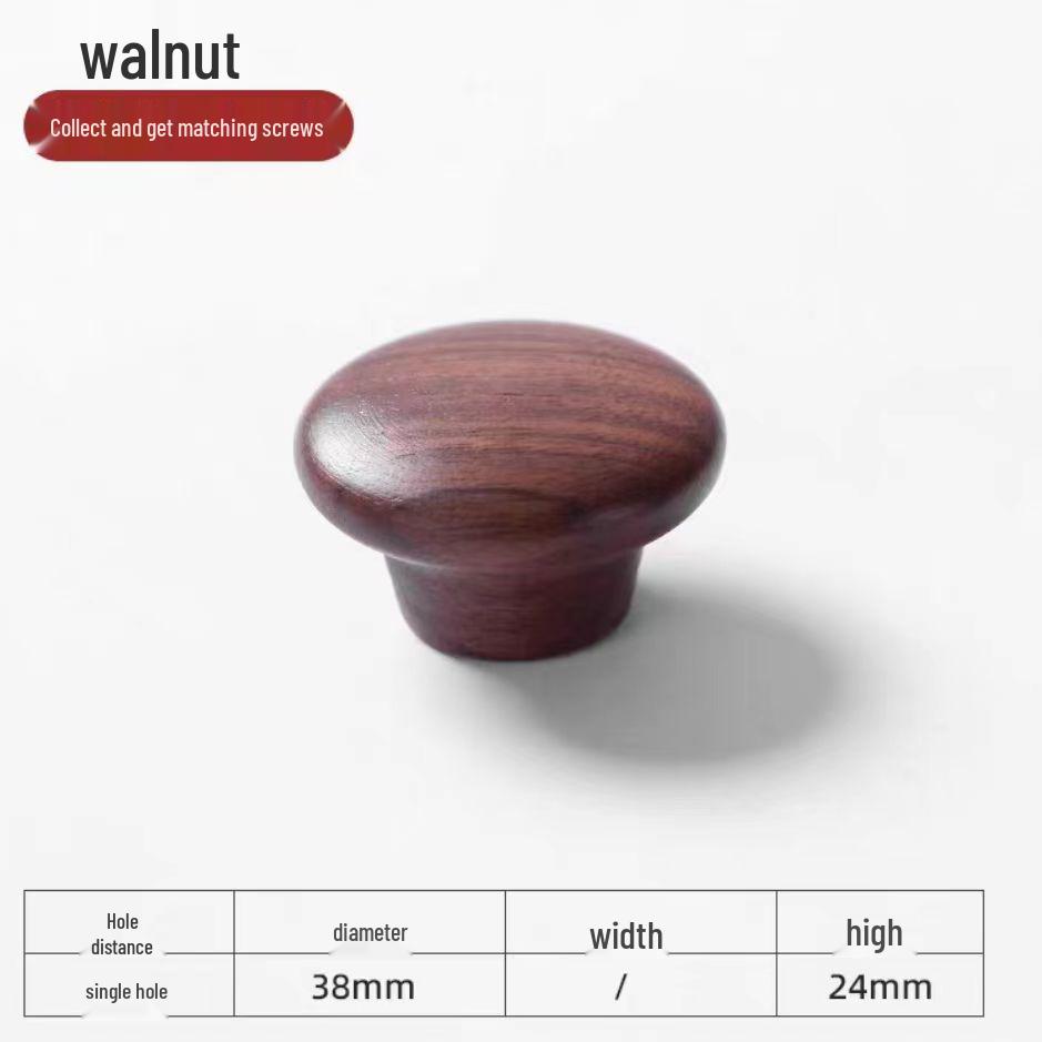 Mâner modern minimalist din lemn masiv pentru ușă și sertar