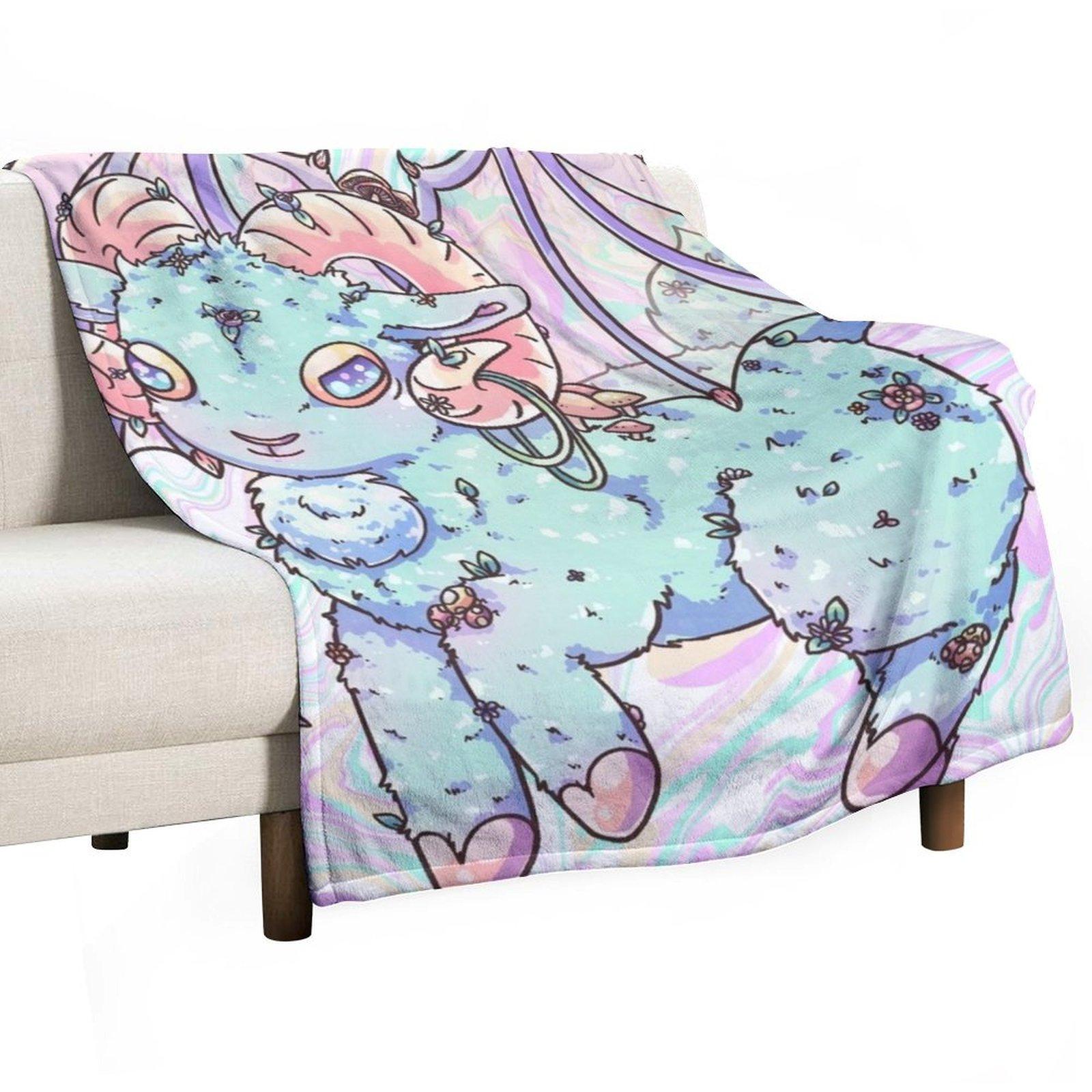 

Pastel Jersey Devil Throw Blanket Tourist Quilt Luxury Soft Plaid Blankets 30x40in