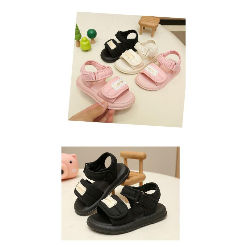 Thick Sole Anti-slip Beach Sandals, Open Toe Soft Sole Casual Shoes for Girls