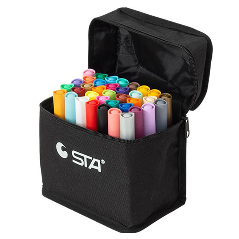 STA  Acrylic Marker Pen Waterproof mMulticolour Set For Stone Glass Metal Fabric Canvas Art School Student Supplies For Artist