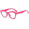 New cat eye anti-blue glasses ins personalized versatile flat glasses European and American fashion polygonal glasses frames