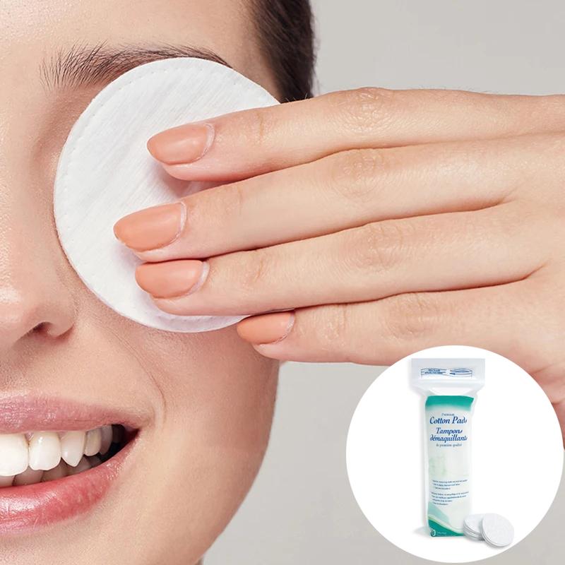 100Pcs/Pack Make Up Cosmetic Cotton Pads Wipe Pads Nail Art Cleaning Pads Soft Daily Supplies Facial Cotton Makeup Remover Tool