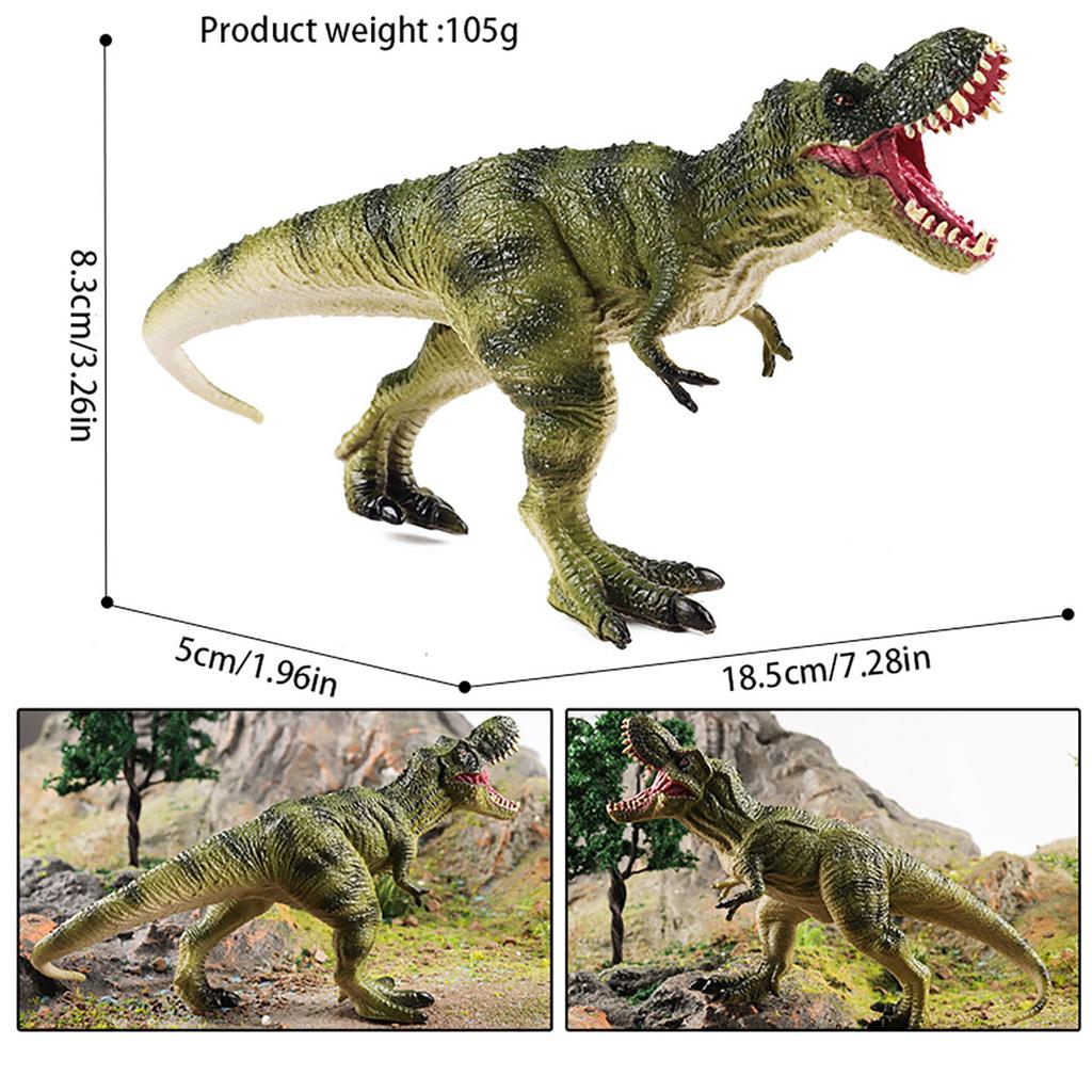Simulation Dinosaur Solid Tyrannus Tyrannosaurus Velociraptor Toy Bluecanthosaurus Double Crown Dragon Animal Model Collection