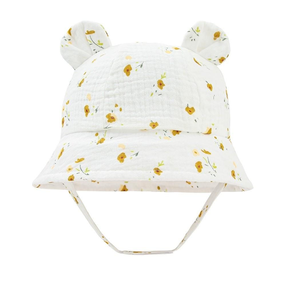 Print Design Baby Sun Hat Breathable Bucket Hat Baby Portable Kids Beach Cap  for Travel Summer