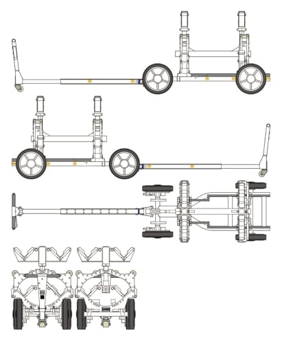 Jimi Model 1/48 U.S. Weapon Loading Cart ZM80160 (Military)