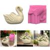 Stylish Cygnus Shaped Sturdy Silicone Mould for Craft Supplies Flower Pots and Pen Holders from Resin Decoration